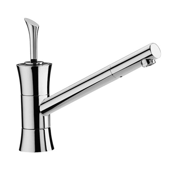 acquista Rubinetto Cucina Miscelatore Monocomando Lavello Girevole in Ottone Regina  Cromato