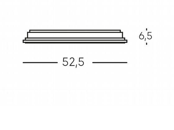 Plafoniera Quadrata a LED da Interno 45W Dimmerabile con Telecomando Sovil Bianca