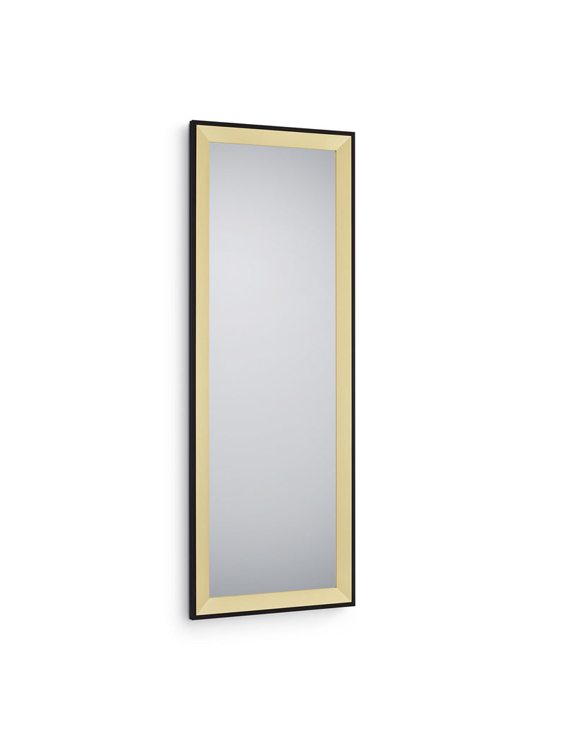 Specchio da Parete 50x150x2,7 cm in Legno Branda Nero oro