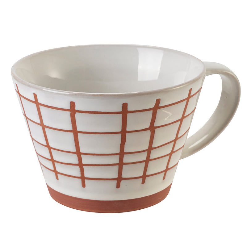 Set 4 Tazze Cereali Ø11,5x8 cm in Gres VdE Tivoli 1996 Geometry