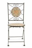 Sedia da giardino in Ferro Battuto con Mosaico Soriani Cipro