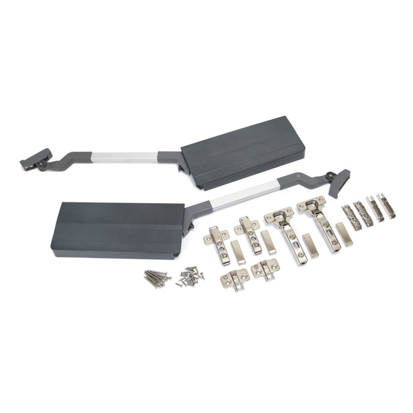 prezzo Bras de Levage Agile Flap pour Portes P 7,8 - 13 Kg Acier Plastique Gris Anthracite Emuca