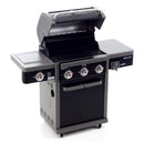 Barbecue a Gas GPL 3 Fuochi 15kW con Fornello Laterale Sochef Grangusto 