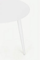 Tavolino Ø50x48h cm Ridley Bianco