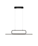 Lampada a Sospensione da Interno a led in Metallo Nero Opaco