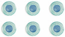 Set 6 Piatti Piani Ø27x2,5 cm in Porcellana Villa d'Este Home Tivoli Marea