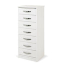 Cassettiera Settimino 45 111x46x42 cm bianco frassinato