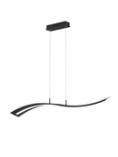 Lampada a Sospensione da Interno a LED in Metallo Nero Opaco