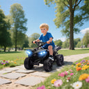 Quad Elettrico per Bambini ATV con Batteria Ricaricabile 6V Fari LED e Musica Nero      