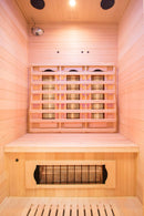 Sauna Finlandese ad Infrarossi 2 Posti 120x123 cm H190 in Legno di Abete Apollon 2