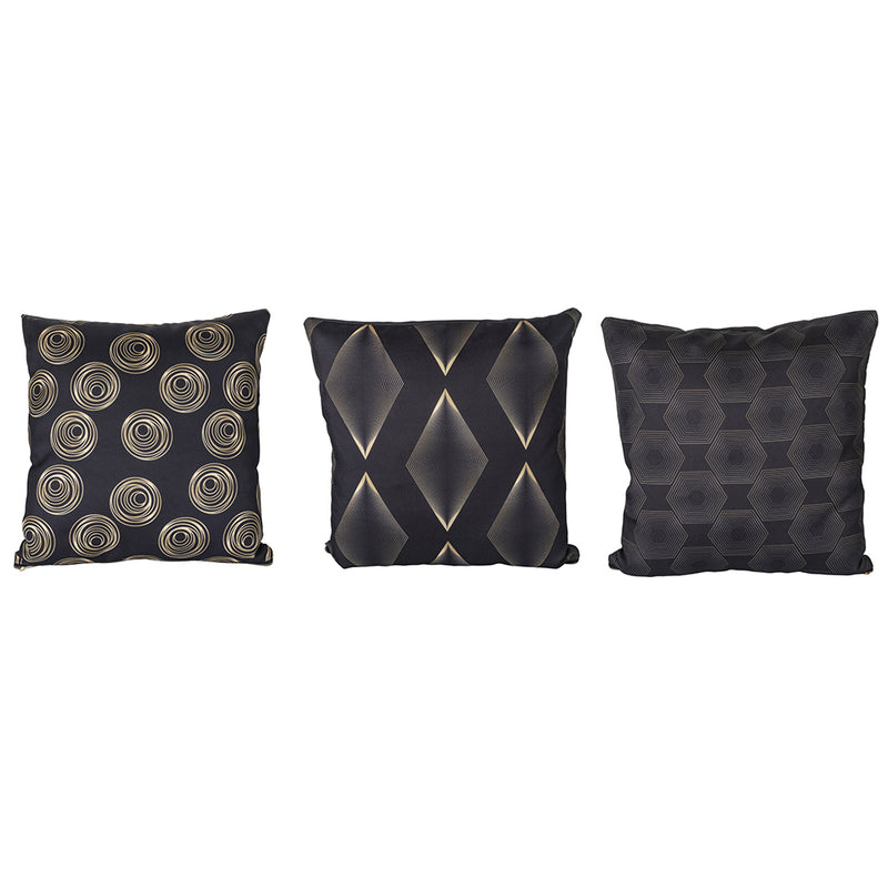 Set 3 Cuscini Decorativi 45x45 cm in Poliestere VdE Tivoli 1996 Mondrian 