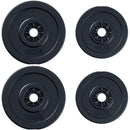 Set di 4 dischi pesi per bilanciere totale 30KG - 2x5kg e 2x10kg 