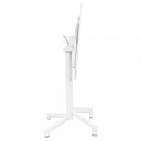 Tavolo Vega Ø60x74 h cm in Acciaio Bianco