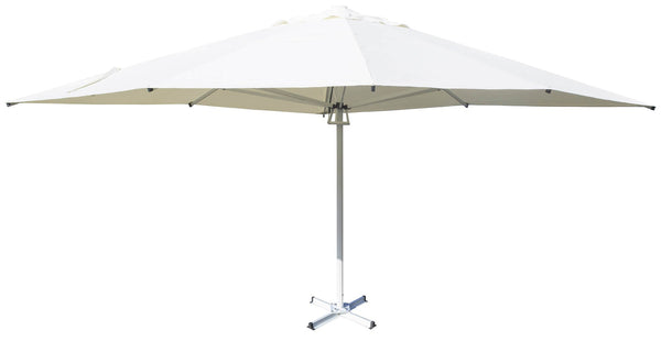 acquista Parasol de jardin 5x5m en aluminium et polyester blanc