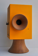 Orologio a Cucù da Appoggio 15X24X11Cm Pirondini Italia Faccine Dalì Giallo Melone