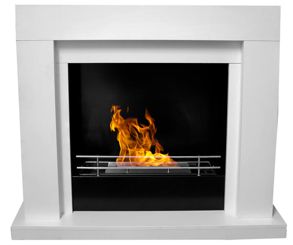 Cheminée Bioéthanol au Sol 88x100 cm Karlsen Udine Blanc prezzo