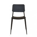 Sedia da Giardino Vega Impilabile 42x53x80 h cm in Acciaio Grigio scuro