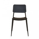 Sedia da Giardino Vega Impilabile 42x53x80 h cm in Acciaio Grigio scuro