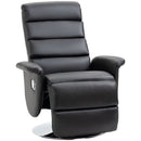 Poltrona Relax Reclinabile 75x92x105 cm in Similpelle Nero