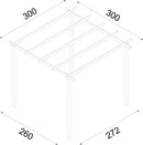 Pergola Eco 300x300 cm in Legno