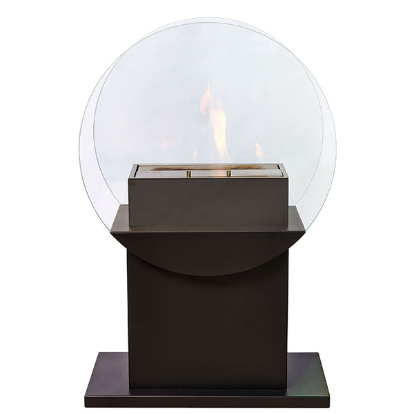 prezzo Cheminée Bioéthanol au Sol 78x50 cm Karlsen Venezia Noir