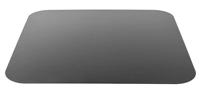 Piastra Salvapavimento Quadrata Protezione per Stufe e Camini in Ferro 79x79 cm