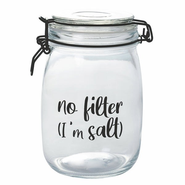 sconto Pot avec Écriture Ø10,8x17,3 cm en Verre avec Fermeture en Métal Villa d'Este Home Tivoli