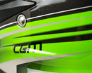 Casco Integrale per Moto Cross con Frontino CGM Track 601G Verde