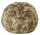Pouf Maxy 80x80x70 cm en Fourrure Synthétique Beige Nuvola