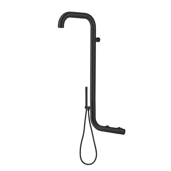 Doccia Giardino da Parete con Miscelatore e Doccetta Sined Arborea Nera acquista