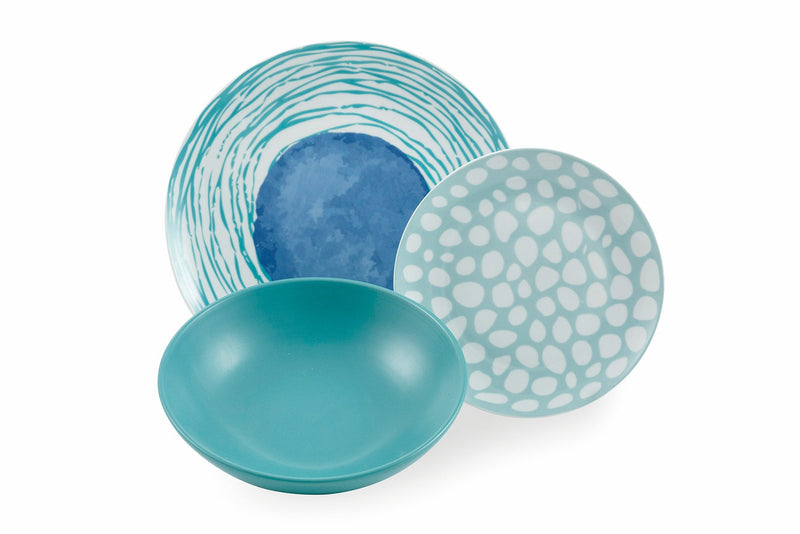 Servizio Piatti 18 Pezzi in Porcellana e Gres Villa d'Este Home Tivoli Marea