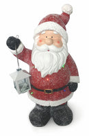 Pupazzo Babbo Natale Luminoso 4 Led in Magnesia H48 cm Soriani Rosso