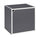 Cube avec porte composite en bois gris