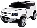 Macchina Elettrica per Bambini 12V con Licenza Land Rover Defender Bianca