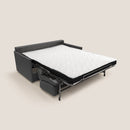 Divano Letto 2 Posti 149x90x96 cm in Tessuto Antracite