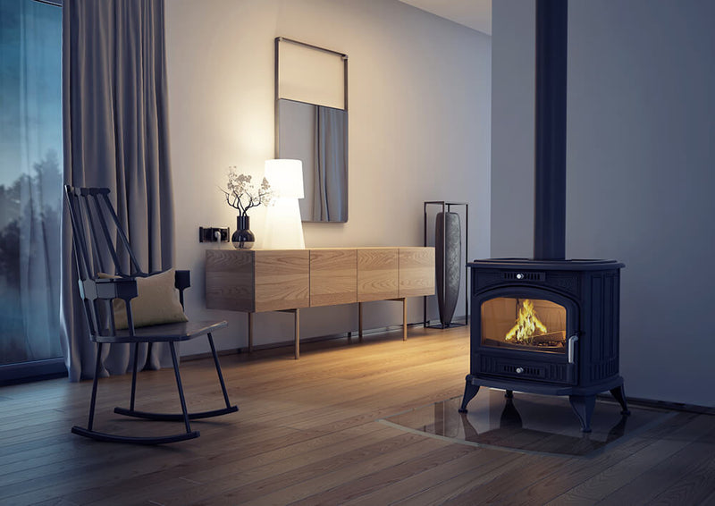 Stufa a Legna 7/11KW in Ghisa Flig Oklahoma 150 Nera