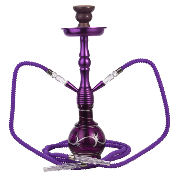 Chicha 2 Pipes H45 cm avec Pince à Charbon acquista