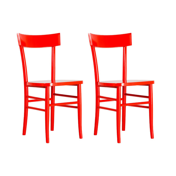 acquista Lot de 4 chaises 48x39xH80 cm en bois Brera Pesca