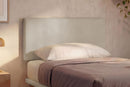 Letto 1 Piazza e Mezza con Rete Rivestita Similpelle Tortora Tessis Testata Flat Varie Misure