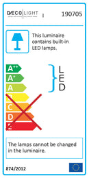 Applique Led 8W 716lm 4500K Cromo E-Energy Nodo