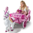 Carrozza Elettrica per Bambine 132x72x87 cm 7,2V con Licenza Disney Princess