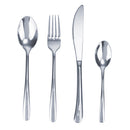 Servizio Set di Posate 24 Pezzi in Acciaio Inox VdE Tivoli 1996 Drop Silver Lucido