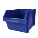 Set 12 Contenitori a Bocca di Lupo 28x42,5x26 cm in Plastica max 50 kg Blu 