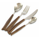 Servizio Set di Posate 24 Pezzi in Acciaio Inox Villa d'Este Dune Marrone