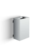 Pattumiera a Muro a 1 Scomparto da 35 L 39x25x56 cm con Contenitore Interno in Acciaio Verniciato Grigio 