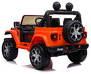 Macchina Elettrica per Bambini 12V Mp4 2 Posti con Licenza Jeep Wrangler Rubicon Arancione