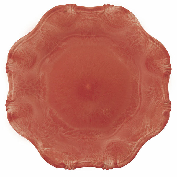 sconto Lot de 6 sets de table en plastique Ø 34 cm VdE Tivoli 1996 Hippie Festonné Marron