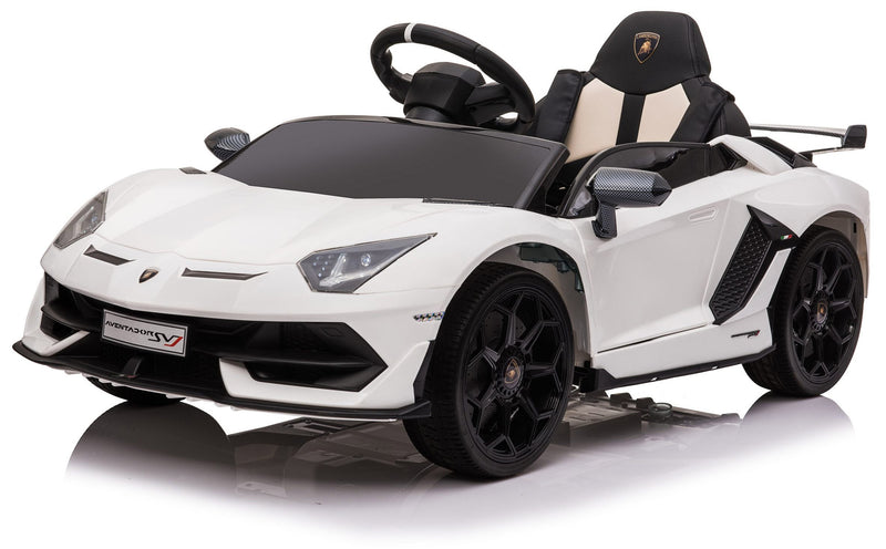 Macchina Elettrica per Bambini 12V con Licenza Lamborghini Aventador Bianca