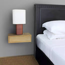 Mensola da Parete 1 Cassetto 45x13,4x20 cm in Fibra di Legno Lego Marrone e Rovere Moka