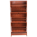 Scarpiera 3 Scomparti Legno naturale 60x24x132 cm 
